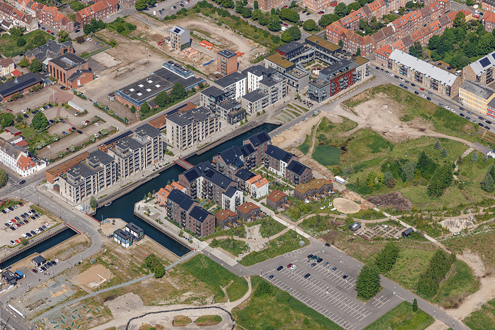 Luftfotos af boligprojekter