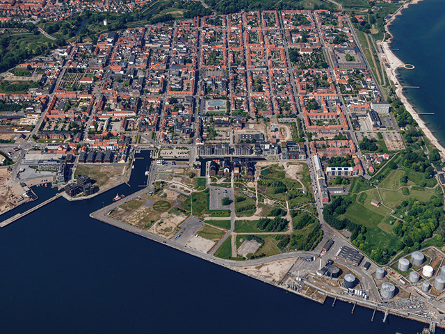 Fredericia fra luften